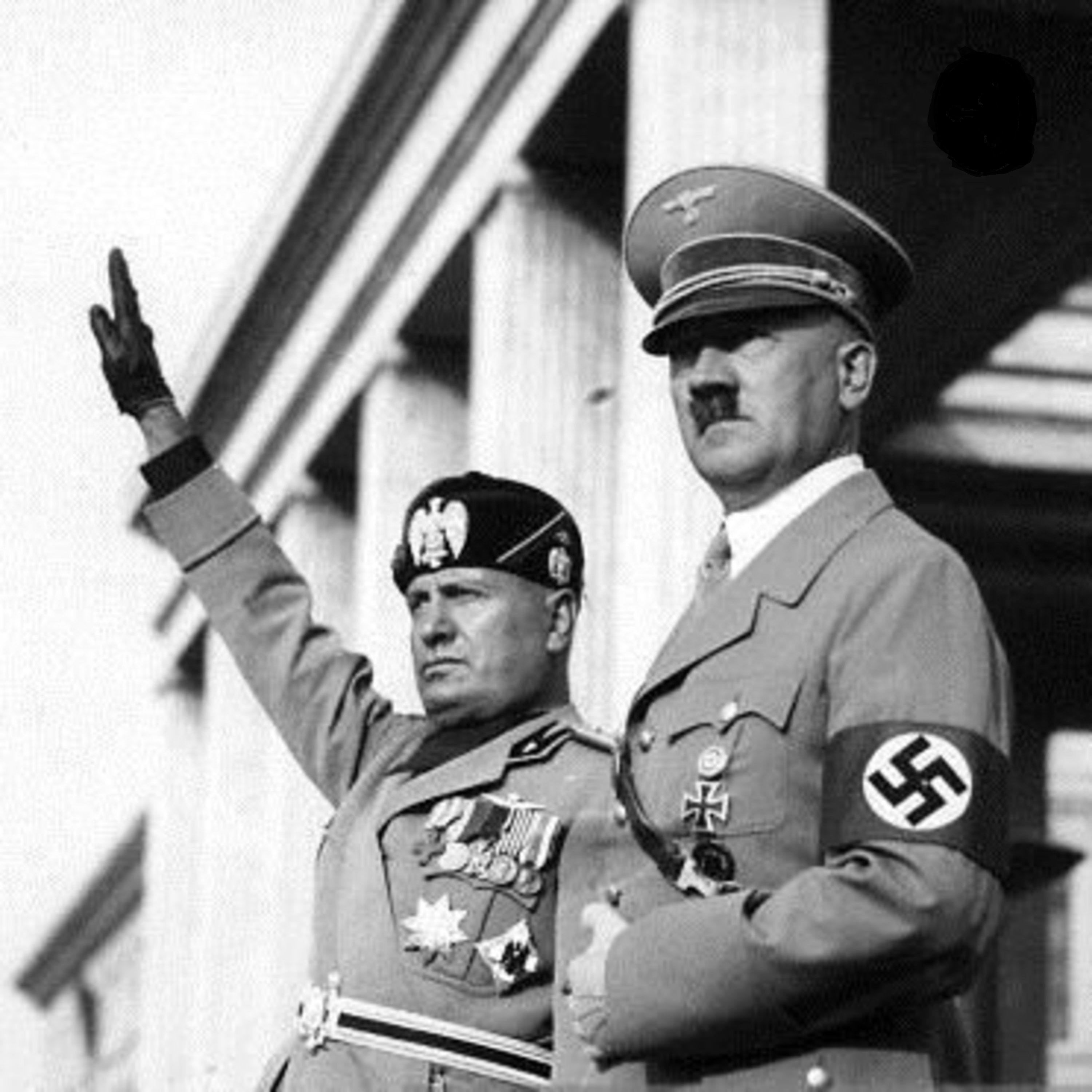 Mussolini e Hitler a Roma, 1938